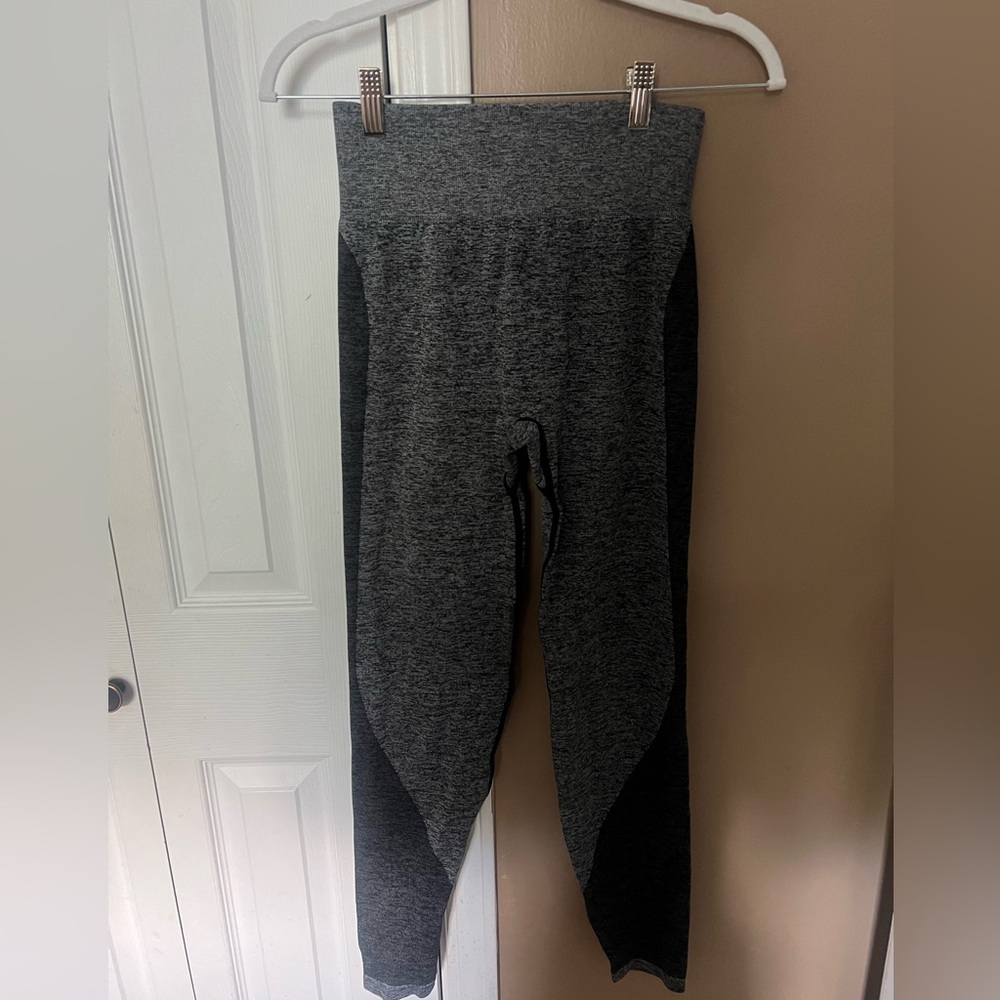 black and gray, Pink leggings size medium
